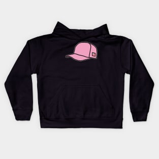 Trucker Hats Pink Graphic Kids Hoodie